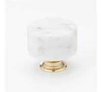 Cylindrical Modern Simple Cabinet Wardrobe Door Handle Drawer Aluminum Alloy Nordic Light Luxury Artificial Marble(A)