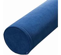 Cylindrical Pillow 12x80cm Navy Blue - Lumbar Neck Back Support Roll Pillow with Removable Cover for Bed Sofa Chair Car Yoga - Comfort & Versatility