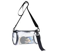 Cylindrical Transparent Purse Bag, Cylindrical Transparent Messenger Bag, Trendy Shoulder Bag, Small Shoulder Bag for Stadiums, Airport Security, Single attributes, see description, See description