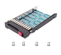 Cyllde 2.5in Hard Drive Tray, Good Stability SAS SATa HDD Tray Caddy with 4 Screw and 1 Metal Baffle Hard Drive Adapter Bracket for DL360 DL380 DL385 DL580