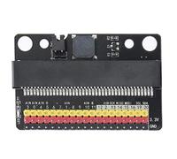 Cyllde Expansion Board for Micro Bit, 2.2 X 1.5 Inches 3 Pin IO Port Is Led Out Horizontal Socket PO Buzzer Jumper Cap Possess Power Indicator, White Box Packing