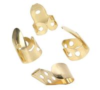 Cyllde Metal Finger Picks, 3 Index + 1 Thumb, Gold, Guitar, Ukulele, Bass