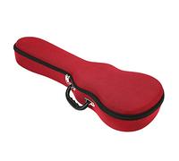 Cyllde Ukulele Case Concert, Polyester Fabric, Harden Thicken, Carrying Box for 23/34in Ukulele, Dulcimer Case (23/24 Inch Red)