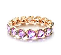 CYLRWSR Multicolor Enamel And Rhinestone Adjustable Bracelet Set, Boho Stacking Bangles For Women And Men, 19cm, Stone, Agate