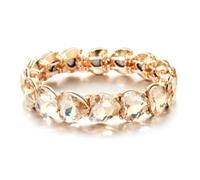 CYLRWSR Multicolor Enamel And Rhinestone Adjustable Bracelet Set, Boho Stacking Bangles For Women And Men, 19cm, Stone, Agate
