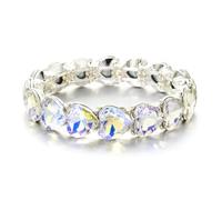 CYLRWSR Multicolor Enamel And Rhinestone Adjustable Bracelet Set, Boho Stacking Bangles For Women And Men, 19cm, Stone, Agate