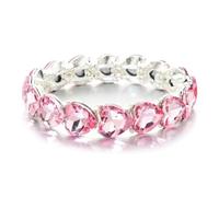 CYLRWSR Multicolor Enamel And Rhinestone Adjustable Bracelet Set, Boho Stacking Bangles For Women And Men, 19cm, Stone, Agate