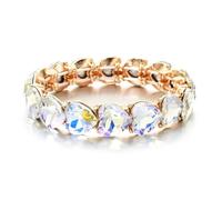 CYLRWSR Multicolor Enamel And Rhinestone Adjustable Bracelet Set, Boho Stacking Bangles For Women And Men, 19cm, Stone, Agate