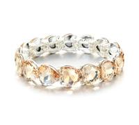 CYLRWSR Multicolor Enamel And Rhinestone Adjustable Bracelet Set, Boho Stacking Bangles For Women And Men, 19cm, Stone, Agate