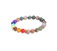 CYLRWSR Natural Stone Eight Planets Bead Bracelets Men Women Universe Seven Chakra Bangle Yoga Balance Galaxy Solar Wristband