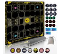 Cylvenor for YuGiOh! Duel Disk Playmat - 24x24 Inches, Non-Slip, 21 Damage Counters & Storage Bag Included” (Millennium Eye)