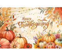 CYLYH 7X5FT Fall Thanksgiving Backdrop Autumn Pumpkin Harvest Photography Backdrop Fall Thanksgiving Day Friendsgiving Party Decoration Photo Studio Prop D909