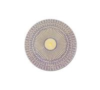 Cymatic Disc 528 Hz, Om Aum - Antenna Disc 10 cm with 2 Sides Gold Plated Copper, Beeswax Heart - Sacred Frequency Solfeggio - Energy Disc héliquantix