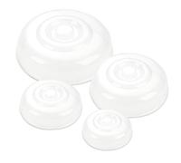 Cymax 4 Pack Microwave Food Cover in 4 Sizes, Microwave Splatter Cover Microwave Plate Cover Guard Lid Keeps Microwave Oven Clean Dishwasher Safe,Perfect for Food,Dish Bowls,Plates