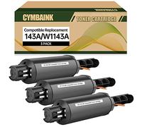 CYMBAINK 143A W1143A, Black, NOT OEM, 3 Pack Compatible Toner Cartridge Replacement for HP Neverstop Laser 1001nw / MFP 1201n / 1202nw printer