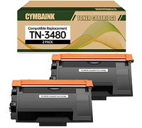 CYMBAINK Not OEM TN3480 Compatible Toner Cartridge TN-3480 BK Replacement for Brother DCP-L5500DN, DCP-L6600DW;HL-L5000D, HL-L5100DN, HL-L5200DW; MFC-L5700DN, MFC-L5750DW, MFC-L6800DW Printers 2 Pack