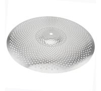 Cymbal 14/16/18/20inch Silver Drummer Practice Quiet Cymbal Low Volume Hihat Crash Ride Mute Cymbals For Drum Set(20 Inch)