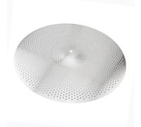 Cymbal 14/16/18/20inch Silver Drummer Practice Quiet Cymbal Low Volume Hihat Crash Ride Mute Cymbals For Drum Set(18 Inch)