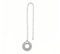 Cymbal Chain for Drum Set - Lightweight Aluminium Alloy Extension for Jazz & Rock Performance 29cm Black(Silver)