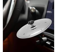 Cymbal Cymbal, Practical Small Car Air Ventilation Company Becken Mini with Adjustable Arm for Dash (Silver)
