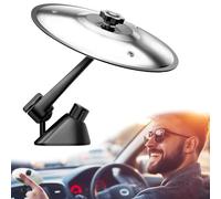 Cymbal for Car, Mini Battery Cymbal for Car, Car Crash, Battery Disc for Car, Easy Installation in Ventilation Grids, Ideal for Improvisation Musical in the Car (Silver)