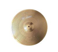 Cymbal Polishing Low Volume 16 Crash Silent Mute Cymbal For Practice Cymbals for Beginners (Color : Gold)