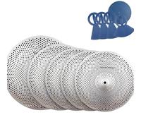 Cymbal Set Drum Cymbals Silent Cymbals Weak Cymbals Silencer Cymbals 14/16/18/20 Sets Of Jazz Drum Cymbals(5Pcs,B)