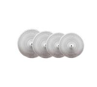 Cymbal Set Drum Cymbals Silent Set Weak Sound Wipe Mute Jazz Cymbals 4/5 Pieces Set(Silver,4PCS)