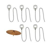 Cymbal Sizzler Chain Drum Set Stainless Steel Drum Cymbal Extension Chain Stainless Steel Cymbal Rattler Sizzler Extension Chain For Drum Jazz Set 5 Pack