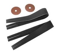 Cymbal Straps for Crash Cymbals, Percussion Instrument Accessories, Practical and Lightweight Straps for Musicians, Ideal for Events and Performances- Black with Pads