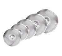 Cymbals Cymbal Set 5x Drummer Practice Cymbal Low Volume Cymbals 14" Hi Hat+16" Crash+18'"