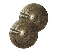 Cymbals for Drum 2 Pcs Handmade 14 Inch Hi-hat Cymbal For Professional Percussion Instrument Drum Set (Color : A)