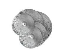 Cymbals for Drum Mute Low Volume Cymbal Silver Cymbal Set 5 Pieces Of 14''hihat/16''crash/18''crash/20''ride Practice Cymbal