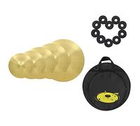 Cymbals Kit Brass Hi-Hat Ride Crash Cymbal Drum Set Musical Instrument Parts Cymbal set (Color : 5 Pcs)