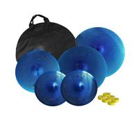 Cymbals Silent Cymbal Pack 5 PCS 14 Hihats 16 Crash 18 Crashride 20 Inch Ride 6 Felts Impact Resistant(Type2)