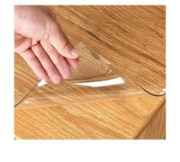 CYMMIYT Clear Table Cloth 1pc Transparent PVC Tablecloth Anti-Stain, Waterproof, Oil-Resistant, Non-Slip Mat For Dining Room Study Coffee Tables(Height 55,Width 110)