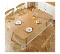 CYMMIYT Clear Table Cloth Lace Transparent Tablecloth Waterproof Oil-proof PVC Table Cloth For Home Kitchen Dining Decorative Protective Cover(Yellow1)