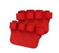 CYMMIYT Gym hand grips Cowhide Gym Gloves Grips Anti-Skid Weight Power Belt Lifting Pads Deadlift Belt Workout Fitness Gloves Palm Protection(Red)