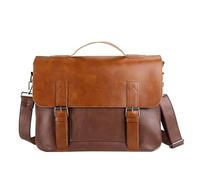 CYMMIYT Messenger Bag Retro Messenger Bag Men Leather Crossbody Bags Handbag Briefcases Laptop Bag Shoulder Bags(Brown)