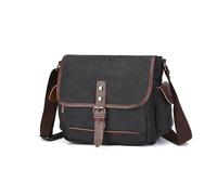 CYMMIYT Messenger Bag Shoulder Bag Fashion Casual Canvas Bags Large Capacity Messenger Bag Business Briefcase Laptop Bags(Black)