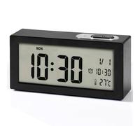 CYMNER Desk Clock - Classic Alarm Clock with Elegant Design, Perfect for Your Living Room or Office, Stylish & Functional Timepiece for a Rustic Touch (Black)