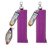 CYMNER Pack of 2 insulated small Epipen bag, medication cool bag, small mini cool bag, highly visible and eye-catching EpiPen bag in emergency, red/purple/orange, pack of 2, purple, Practical