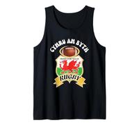 Cymru AM Byth RED Dragon Proud to BE Welsh Tank Top