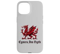 Cymru am Byth Wales Cymraeg Red Welsh Dragon Case for iPhone 15