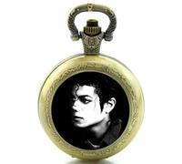 Cymru Apparel Gift Boxed Michael Jackson Themed Quartz Pocket/Necklace Watch