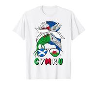 Cymru Half Scottish Welsh Girl Wales Scotland Mom T-Shirt
