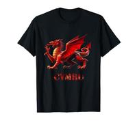Cymru Welsh Dragon Design Wales National Pride Gift Value Graphic T-Shirt