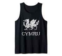 Cymru Welsh Roots Ddraig Goch Welsh Dragon Welsh Flag Wales Tank Top