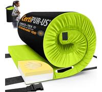 CYMULA CertiPUR-US Memory Foam Camping Mattress Pad, Portable Foam Sleeping Pad for Camping, Roll up Sleeping Mat for Adults Floor Mattress Guest Floor Bed for Sleepover, Car, Tent SUV Cot Mattress