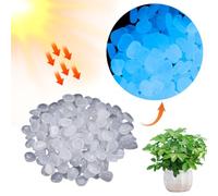 Cymwer 100Pcs Glow in the Dark Rocks (1cm) | 100Pcs Glow In The Dark Rocks Multifunction Pebbles Reusable for Garden Yard Patio Decorative Stones (1cm)